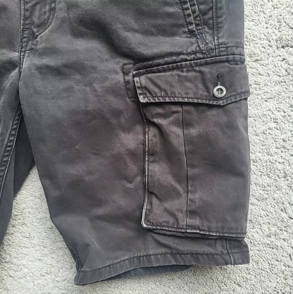 Levi's Cargo Shorts Mens W35 Black Chino White Label Hiking Camping Workwear - Picture 6 of 15